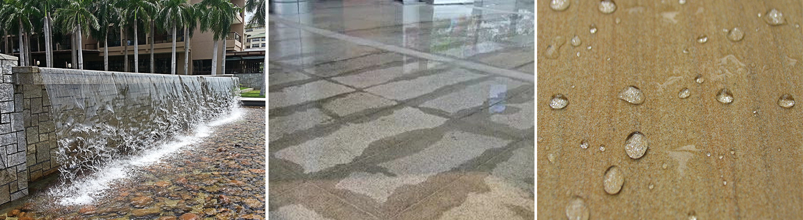 Aplicación de ácido metilsilícico en paisajes de piedra.